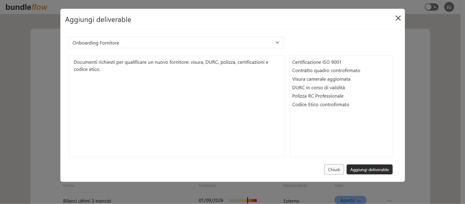 Dialog for importing a template into a new document collection